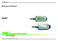 Thumbnail of document Manual - EE381 Compact Transmitter / Switch for Moisture Content in Oil